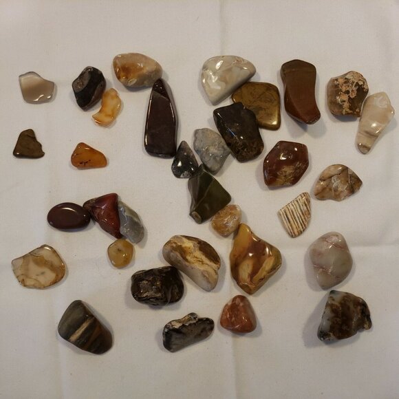 Tumbled Stones Lot Polished Rocks Hobbyist 7 Lbs+ Bulk Crystal Healing Reiki Gem - Picture 6 of 12